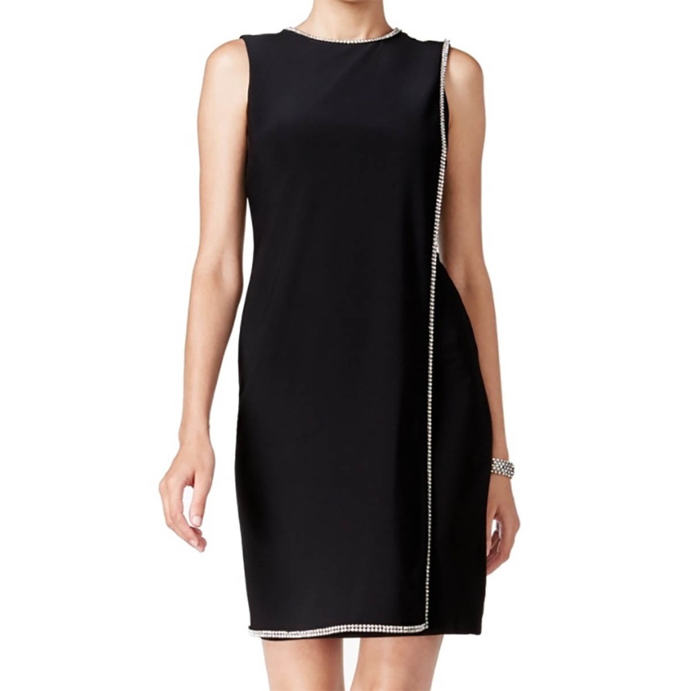 Betsy & Adam BlackSize 4 Embellished Dress